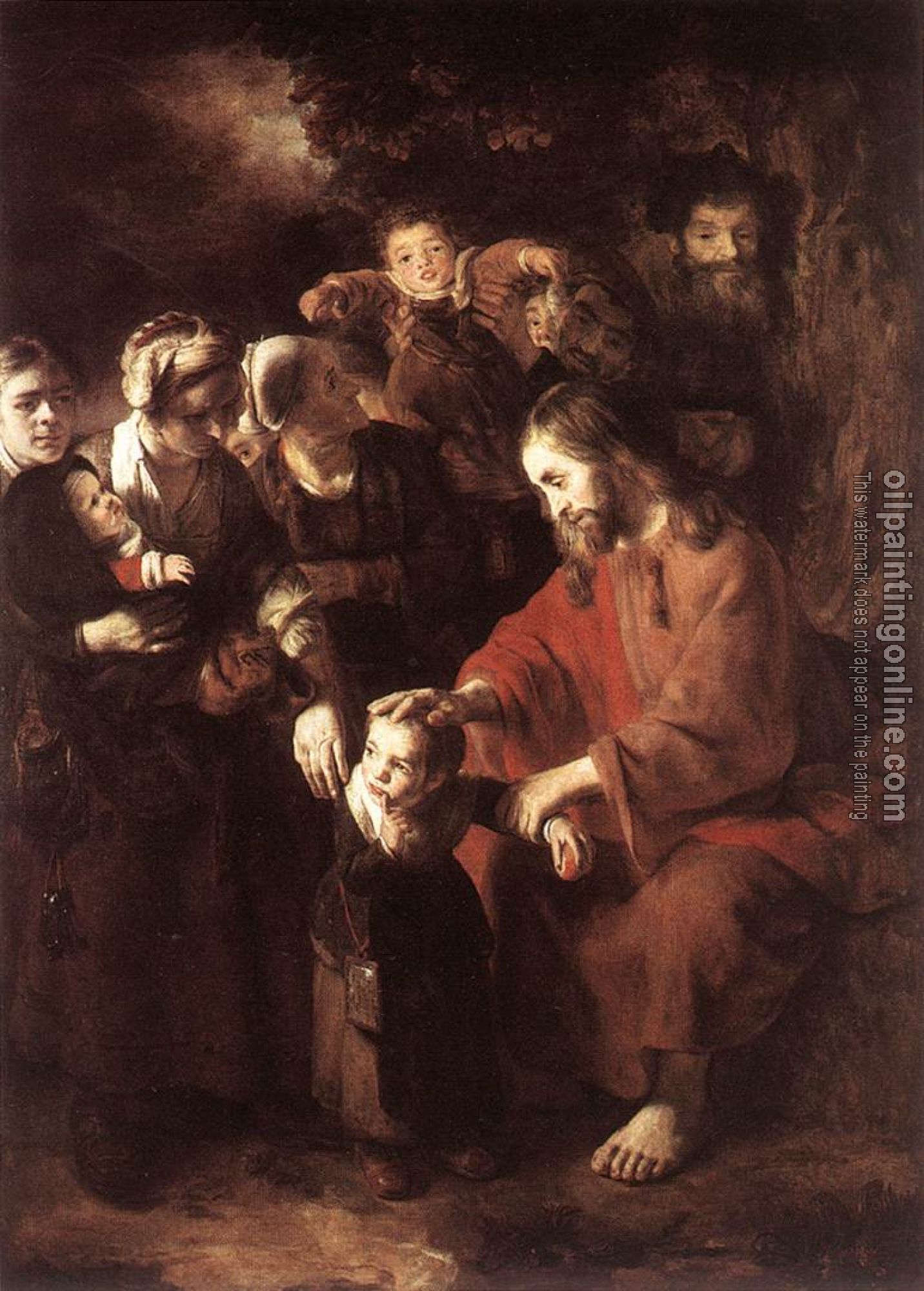 Maes, Nicolaes - Christ Blessing the Children